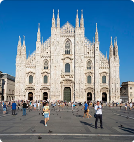 International Courier to Italy from Chennai